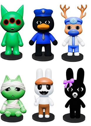 Игрушка animal hospital фигурки 6 шт. для детей (l_16288)