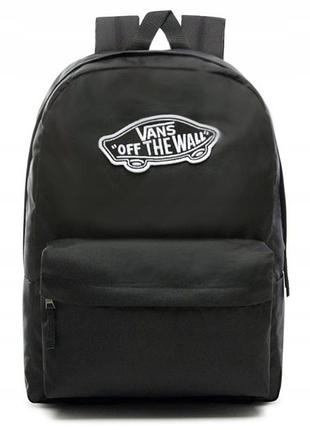 Рюкзак vans old skool спортивний шкільний чорний realm backpack