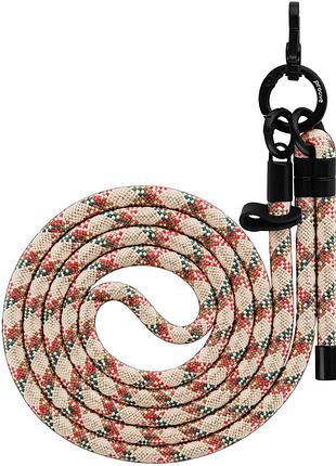 Proove twist check cross-body strap beige/red