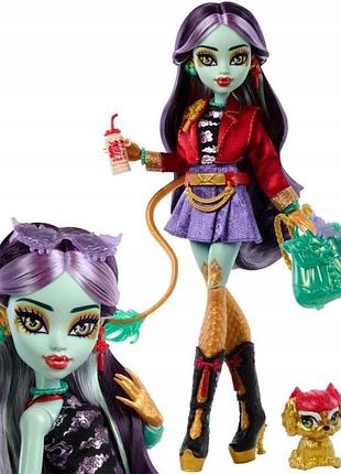 Лялька monster high основна jinafire long 26 см з тваринкою cloudy yun yun