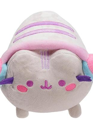 Іграшка пушин кет pusheen cat у навушниках м'яка іграшка 20 см для дітей (l_16023)