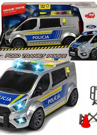 Поліцейський автомобіль ford transit dickie toys 3715013 поліцейська машина авто sos