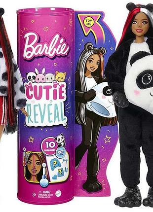 Barbie cutie reveal лялька в костюмі панди