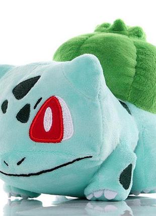 Игрушка покемон бульбазавр (bulbasaur) мягкая игрушка, 23 см для детей (l_9814)