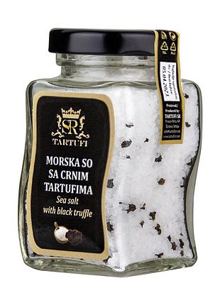 Морская соль с черным трюфелем 125гр /sea salt with black truffles/tartufi