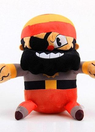 Игрушка капитан бринибород из капхед (cuphead captain brineybeard) мягкая игрушка для детей (l_9171)