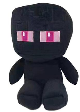 Игрушка гигант эндермен (enderman) из майнкрафт 25 см мягкая игрушка для детей (l_14207)