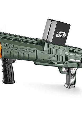 Игрушечный автомат hawkeye dp 12 wj 610 с мягкими пулями механический детский набор для активной игры зеленый