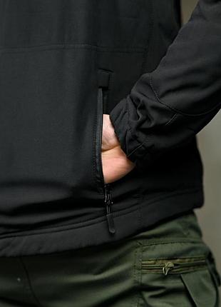 Демісезонна тактична куртка soft shell silver knight windstoper black ор1232 8