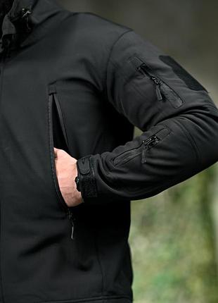 Демісезонна тактична куртка soft shell silver knight windstoper black ор1232 9
