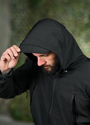 Демісезонна тактична куртка soft shell silver knight windstoper black ор1232 10