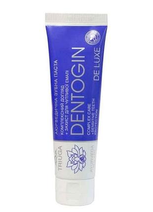 Зубная паста 100г deluxe “защита для чувствительной эмали”, тм dentogin