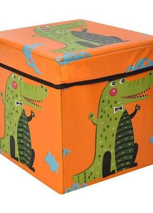 Корзина для игрушек оранжевая mr 0364 тм metr