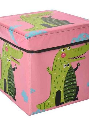 Корзина для игрушек розовая mr 0364 тм metr