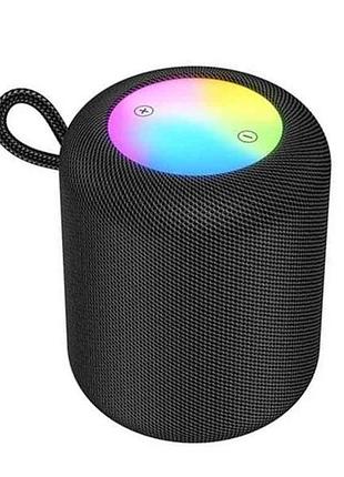 Портативна колонка hc30 5w/bt5.4/usb/aux/microsd/fm/1800mah 10.5х10.5х12.8см чорна тм hoco