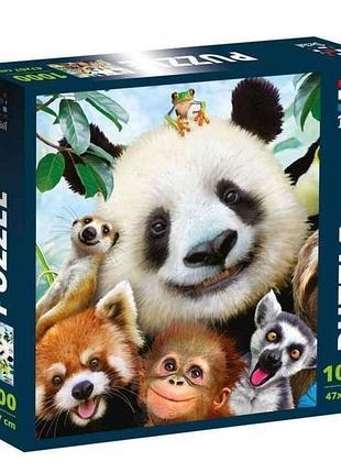 Пазлы «селфи в зоопарке» dt1000-03 тм vladi toys