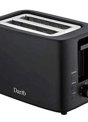 Тостер 750вт dt1007 black тм dario