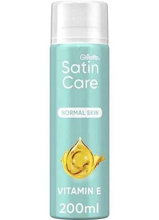Гель для бритья 200мл normal skin с витамином е для женщин тм satin care