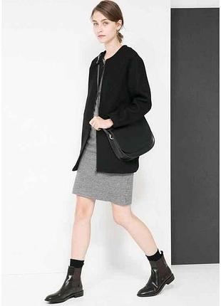Пальто женское р.s (укр.42-44) черное 33085529 тм mango