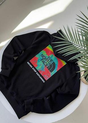 Мужское зимнее худи the north face черное кофта зе норт фейс с капюшоном на микрофлисе l (b)