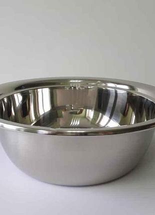 Миска нержавіюча сталь глибока 36см 7л в/с глянцева vt6-18958 тм vitol