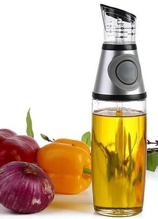 Бутылка диспенсер для масла и уксуса с дозатором press measure oil dispenser