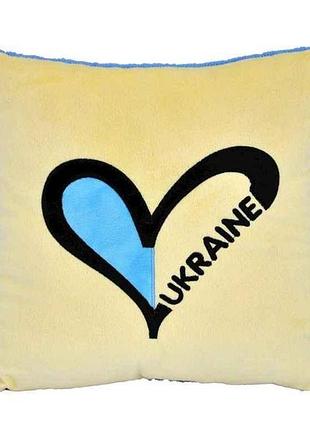 Подушка ukraine 33*33*11см бежевий арт.пд-0440 тм tigres