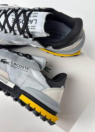 Lacoste elite active pale grey black