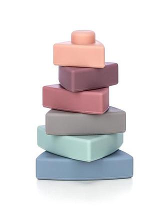 Силіконовий сортер freeon вежа трикутна, multicolour 3