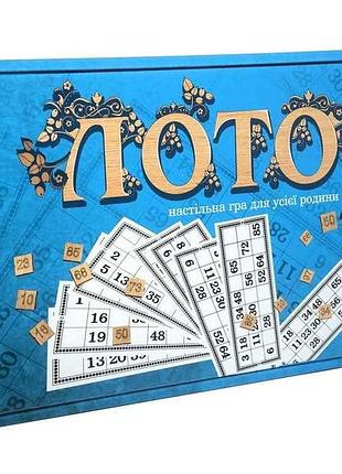 Лото с древесными фишками (укр) 30662 тм strateg
