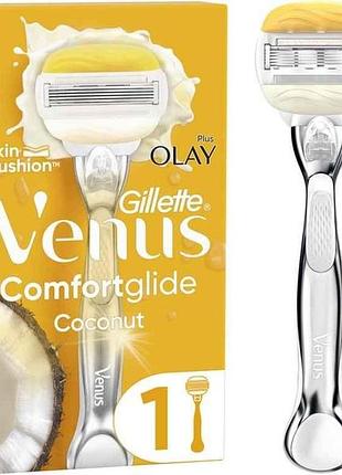 Станок для бритья 1шт comfortglide olay с кокосом с сменным картриджем тм gillette