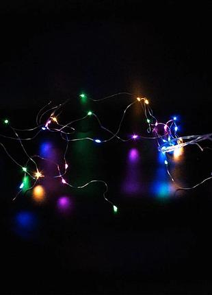 Xmas гирлянд usb + battery 30 led 3 м (copper) медной проволоке (капля росы) m multi работает от батареек+usb
