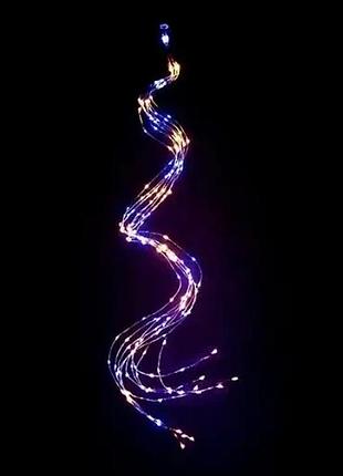 Гирлянда "конский хвост" 500 led 20 нитей 2.5м разноцветная, 220v ma404multi