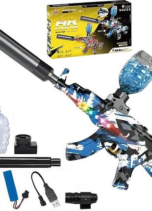 Автомат на орбизах аккумуляторный с световыми эффектами gun toys wh77 орбибольный автомат на гелевых шариках