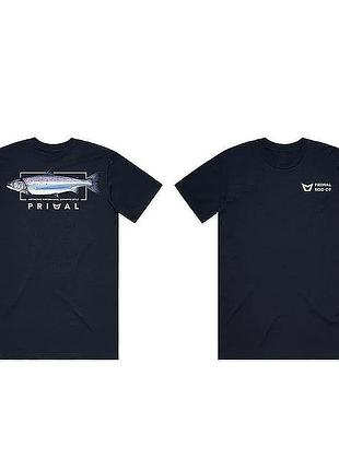 Cтильная мужская футболка рыболова primal artist tee salmon navy s (prh-pat-san-s)