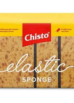Губка кухонная 4шт elastic sponge тм chisto