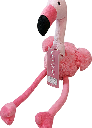 Б/у blokker let's play knuffel flamingo - 27 cm