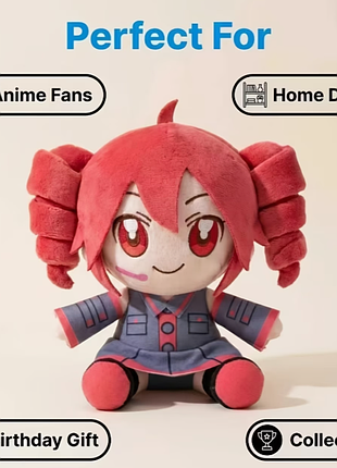 Плюшевая игрушка касане тето — vocaloid kasane teto, игрушка, аниме