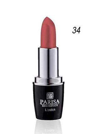 Помада для губ l-03 no34 красно-коричневый микс тм parisa