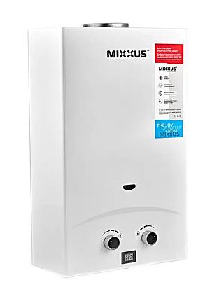 Газовая колонка mixxus gwh-0110 basic white дымоходная 10 л/мин (цвет белый) (wh0022)