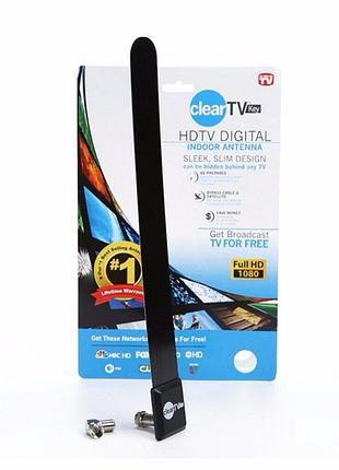 Комнатная тв антенна clear tv hdtv для т2