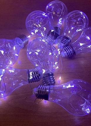 Гирлянда rd-9009 лампа эдисона 75 led 2.5 м синий