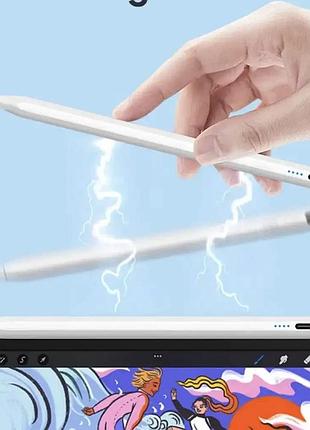 Универсальный стилус pencil 3-го поколения active touch для android ios windows, белый 4