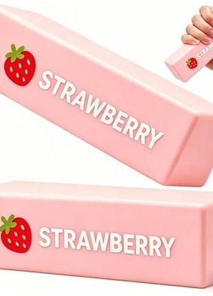 Игрушка-антистресс сквиш клубника strawberry squishy 24х5 см, розовый