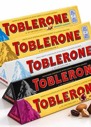 Шоколад таблерон toblerone 100 г в асортименті | швейцарський шоколад