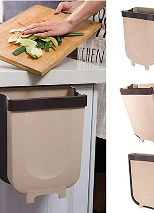 Складное маленькое мусорное ведро на дверь foltable trash bin ведро для отходов