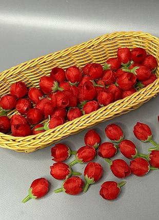 Бутон розочки 2 см - красный