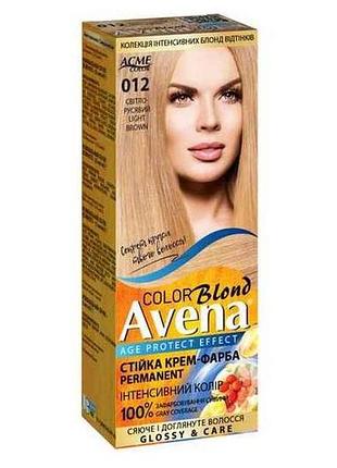 Крем-краска blond color 012 светло-русый тм avena