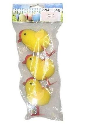 Декор крупнодной chiken 6х7см (3шт/уп) r40461 тм stenson