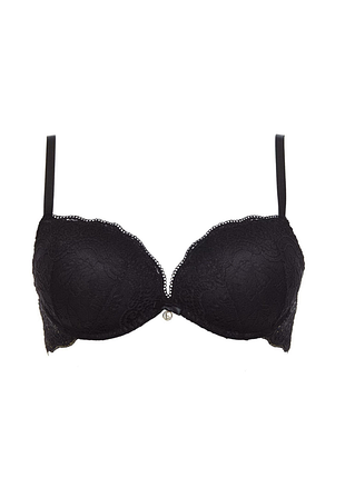 Бюстгальтер супер push up lormar double pizzo 80b, черный 6